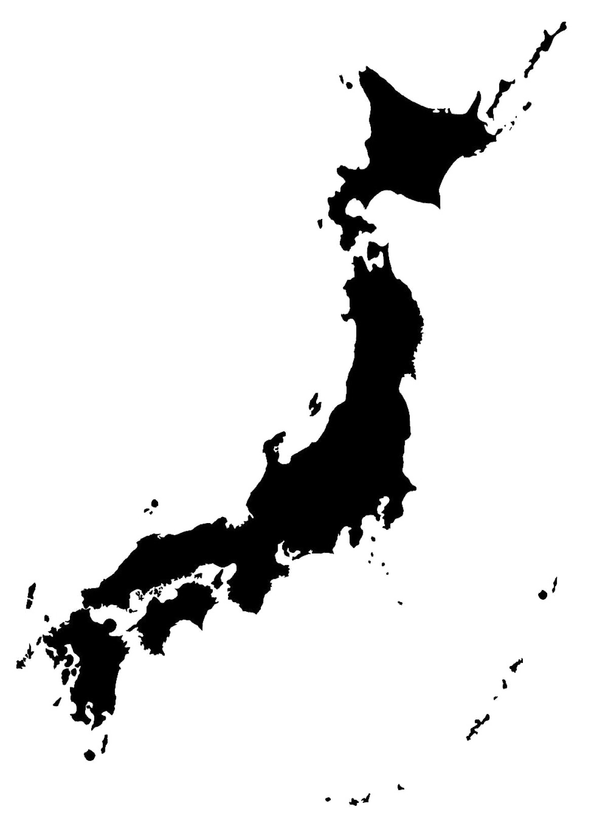 Japan Map Image Free Clipart HD PNG Image