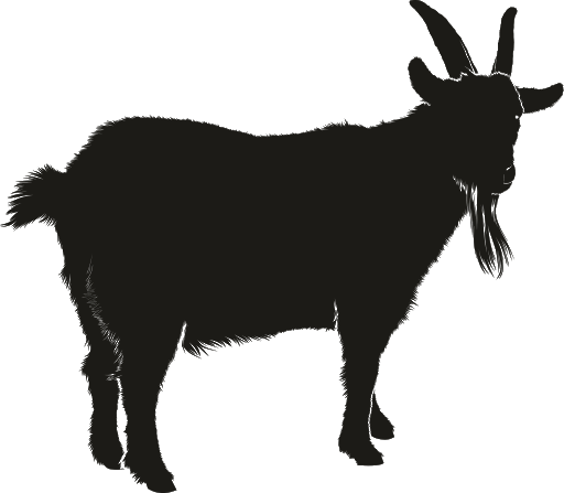 Vector Black Goat PNG Image High Quality PNG Image