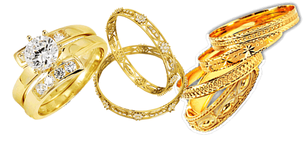 Gold Jewelry Clipart PNG Image
