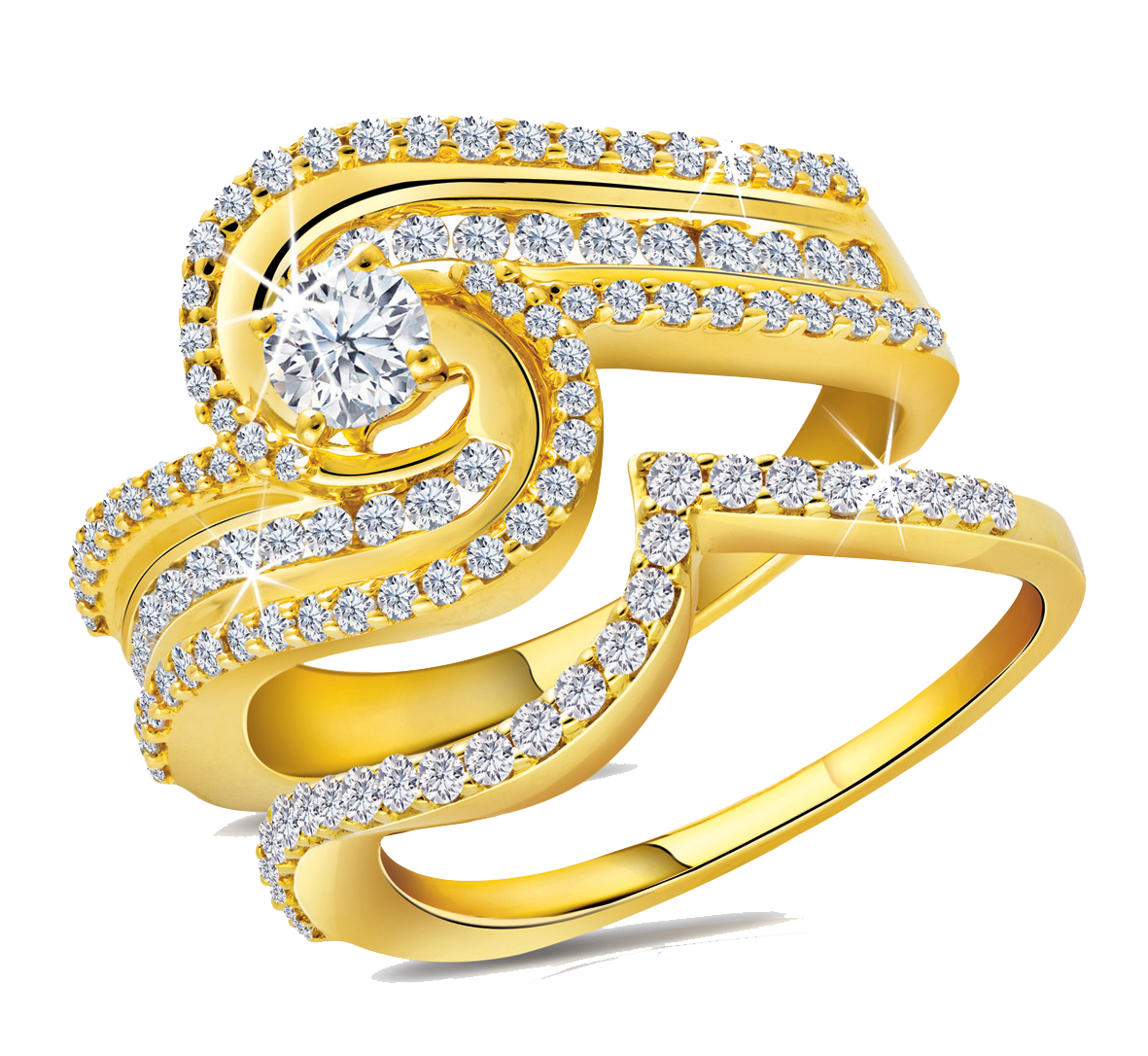 Gold Rings File PNG Image