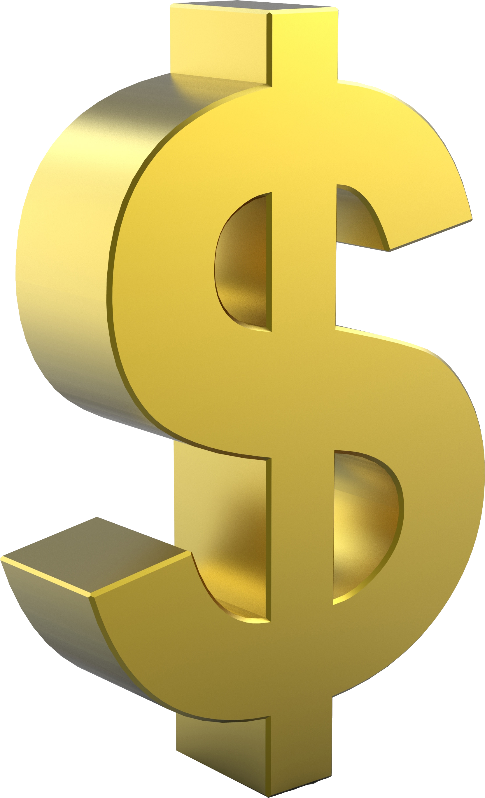 Golden United Gold Dollar Sign States Coin PNG Image