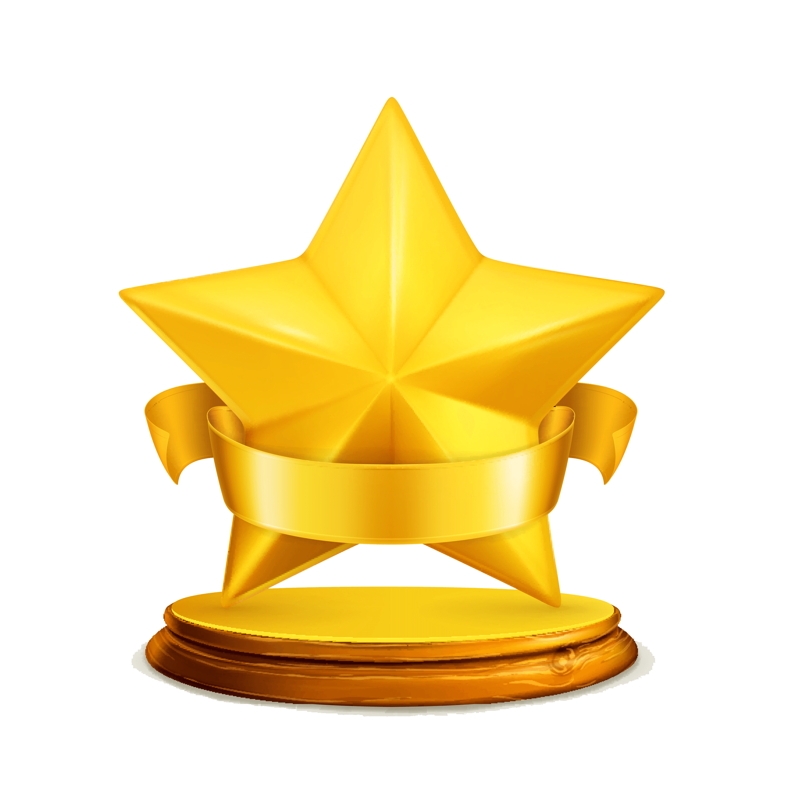 Achievement Trophy Yellow Award Gold Free Clipart HQ PNG Image