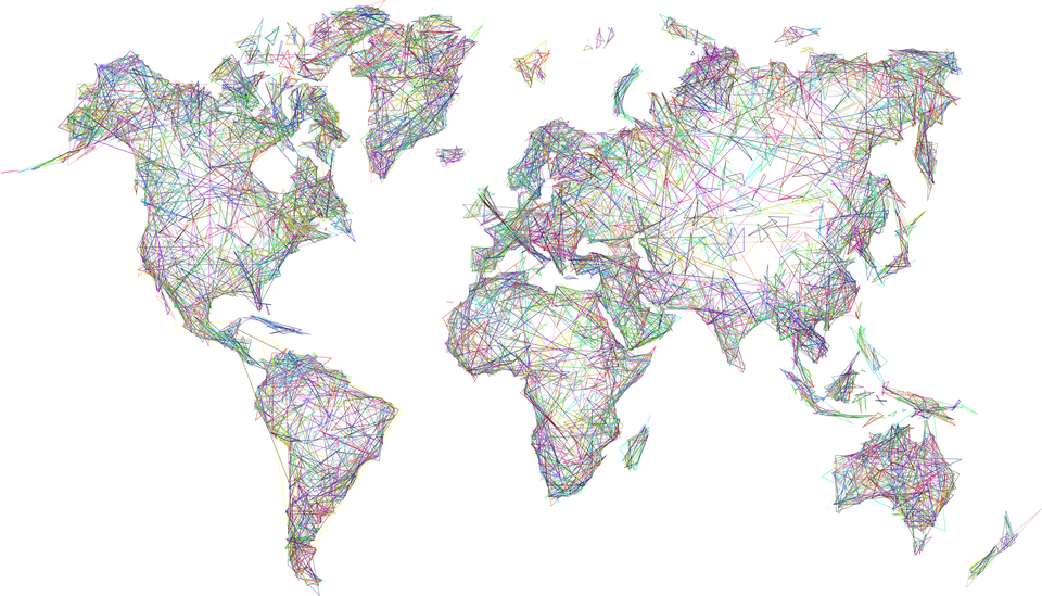 Abstract World Map Picture Free Download Image PNG Image