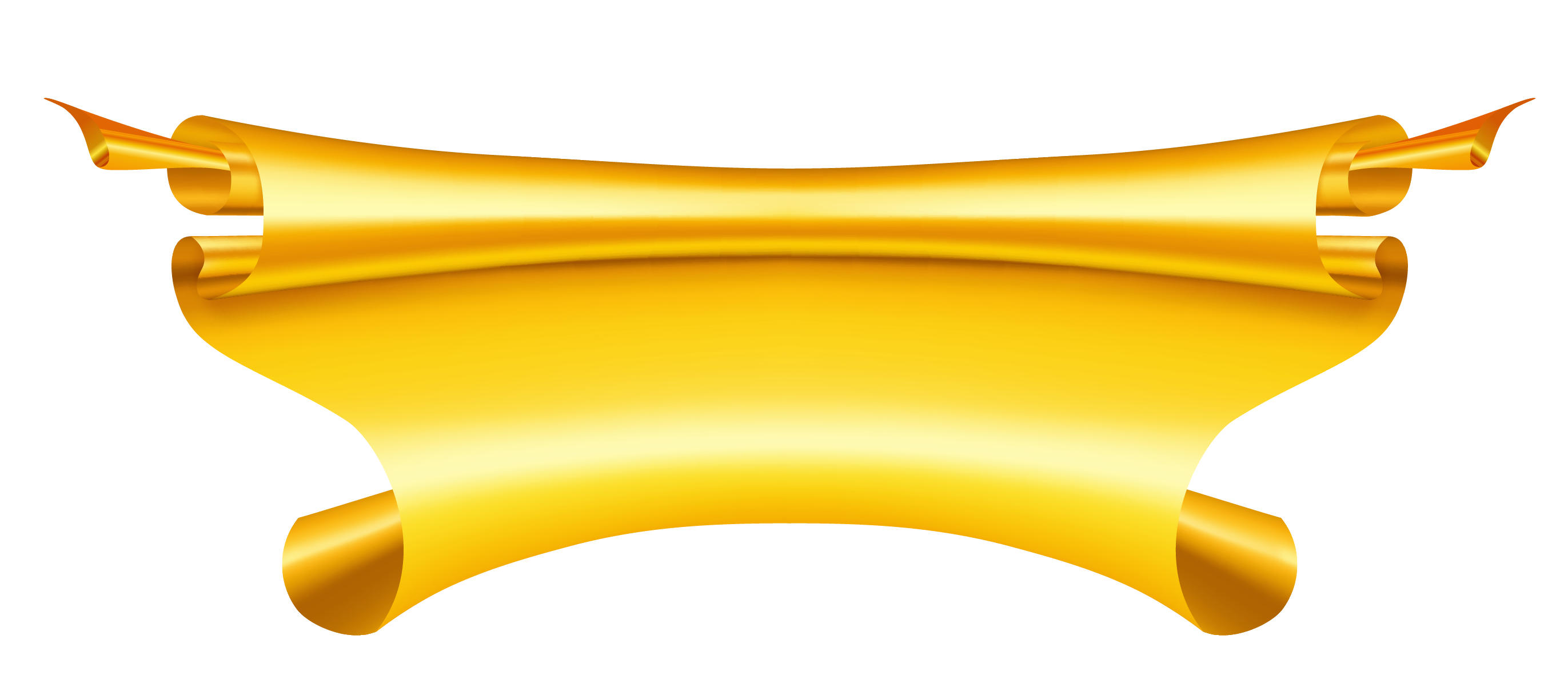 Golden Ribbon PNG Free Photo PNG Image