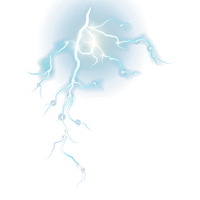 Blue Graphic Pattern Strikes Lightning Design