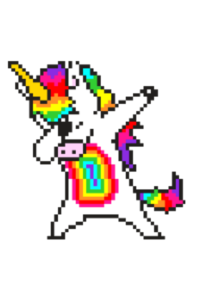 Text Unicorn Art Pixel Drawing Free Download PNG HD PNG Image