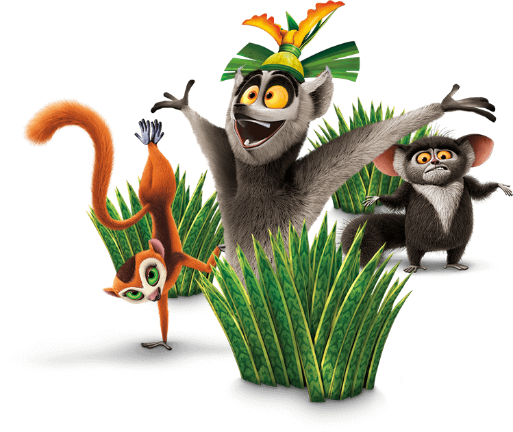 Madagascar Julien Plant Animation Dreamworks Bird Flightless PNG Image