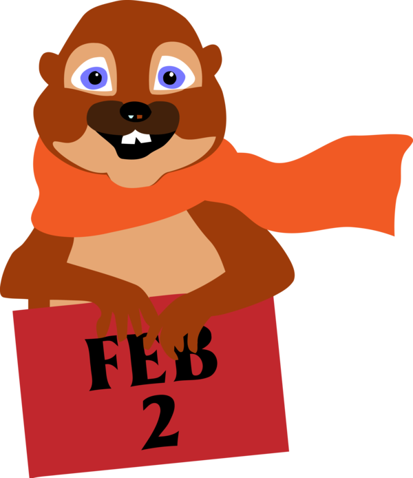 Groundhog Day Cartoon For Day PNG Image