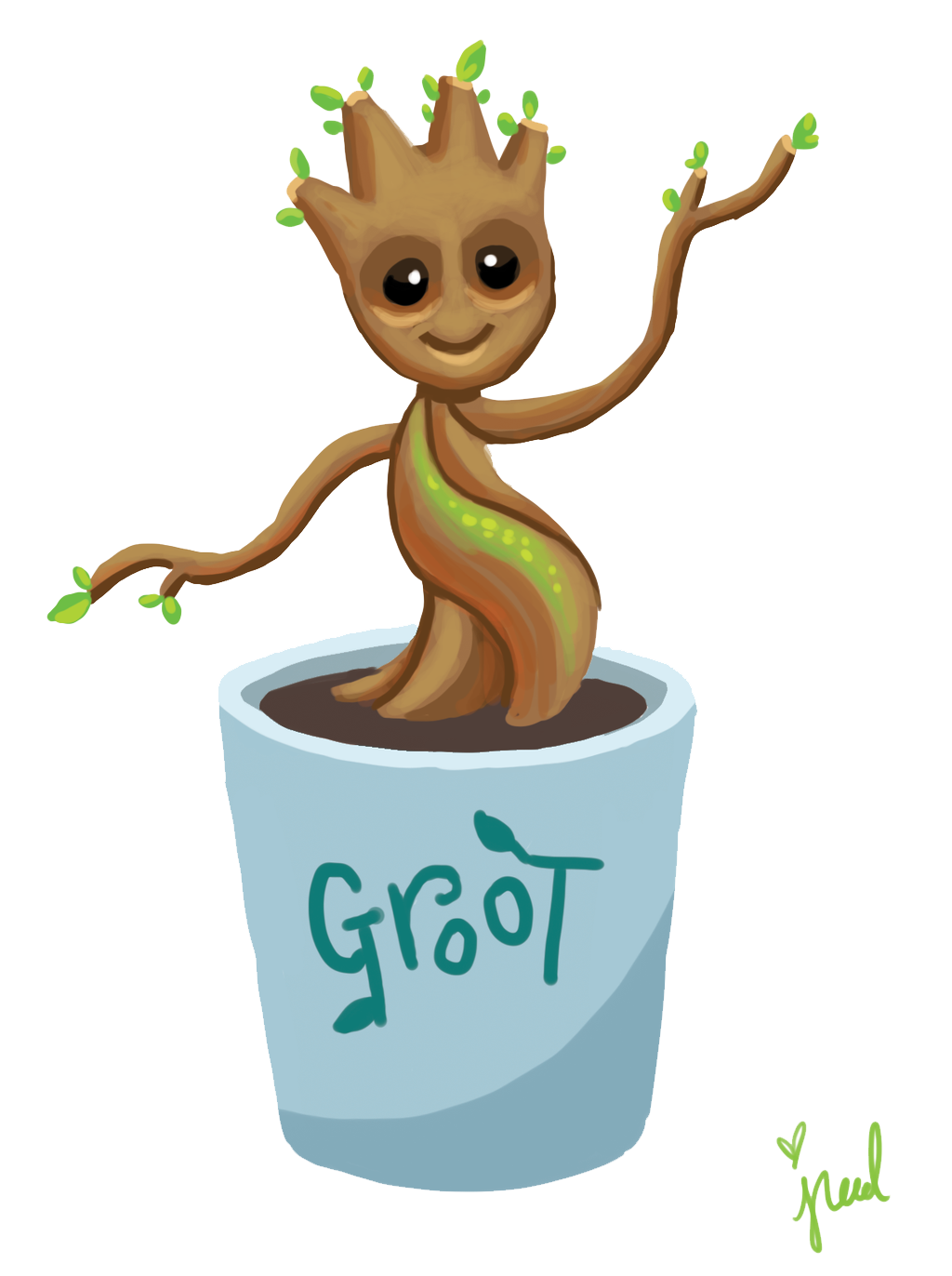 Baby Groot Transparent Background PNG Image