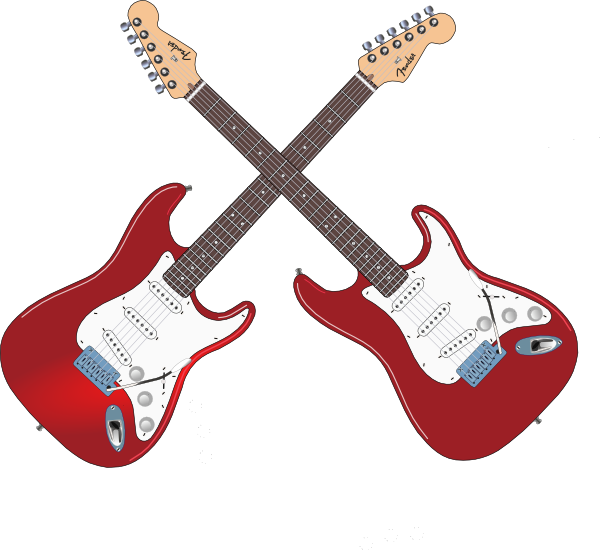 Guitar Vector Electric Red HQ Image Free PNG Image