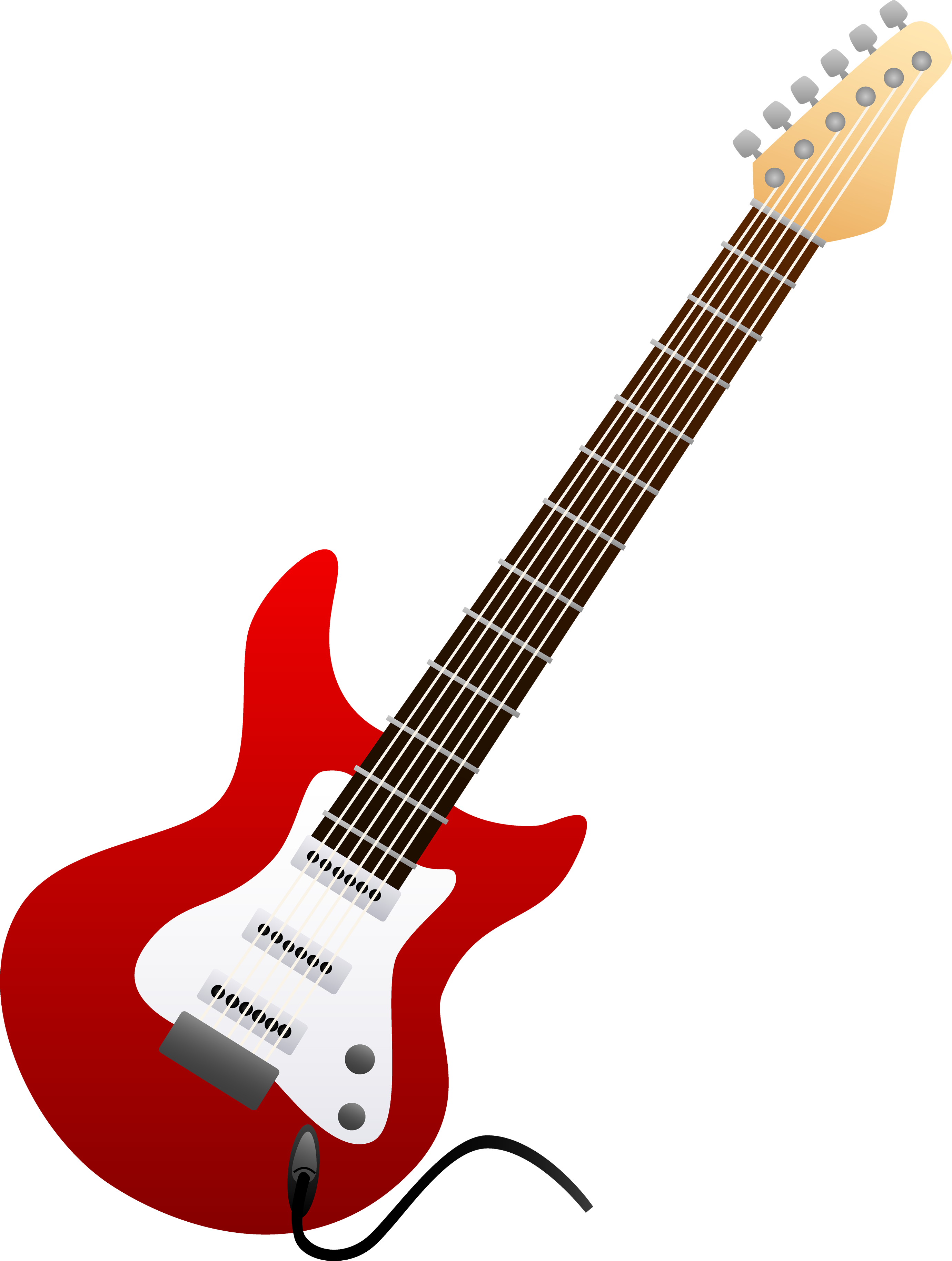 Guitar Vector Electric Red Free PNG HQ PNG Image