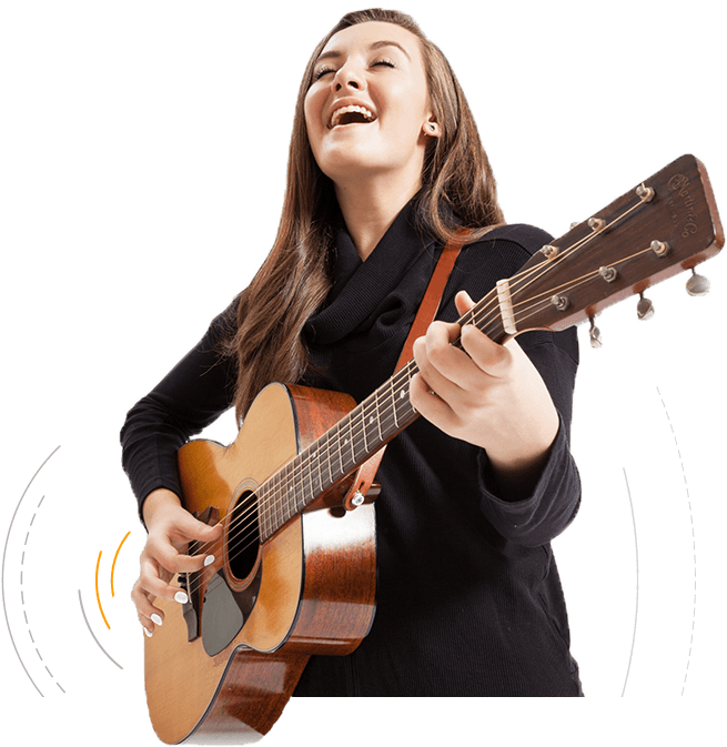 Guitar Acoustic Girl Free HQ Image PNG Image