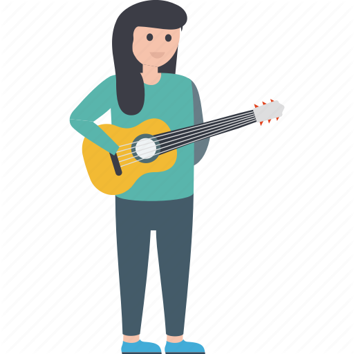 Guitar Girl PNG Image High Quality PNG Image