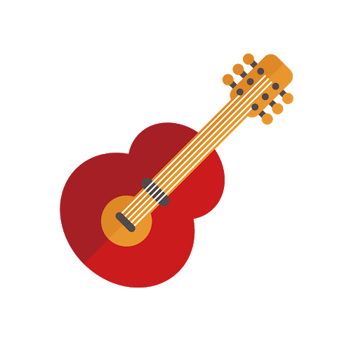 Guitar Vector Red Download HQ PNG Image