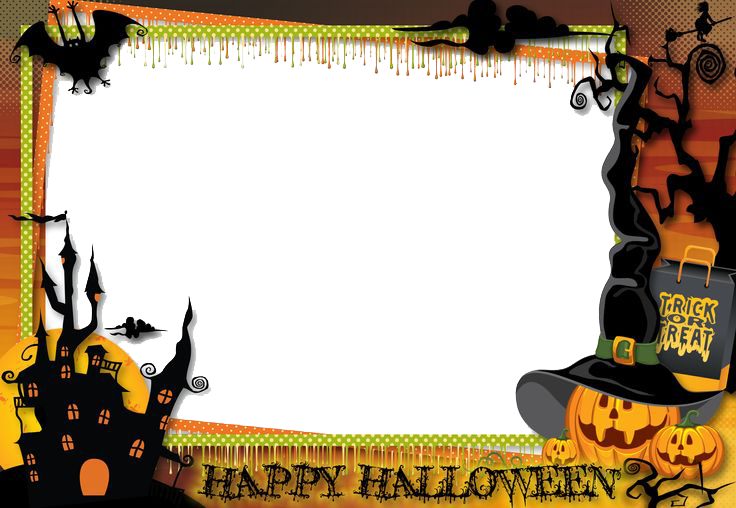 Halloween Border Clipart PNG Image