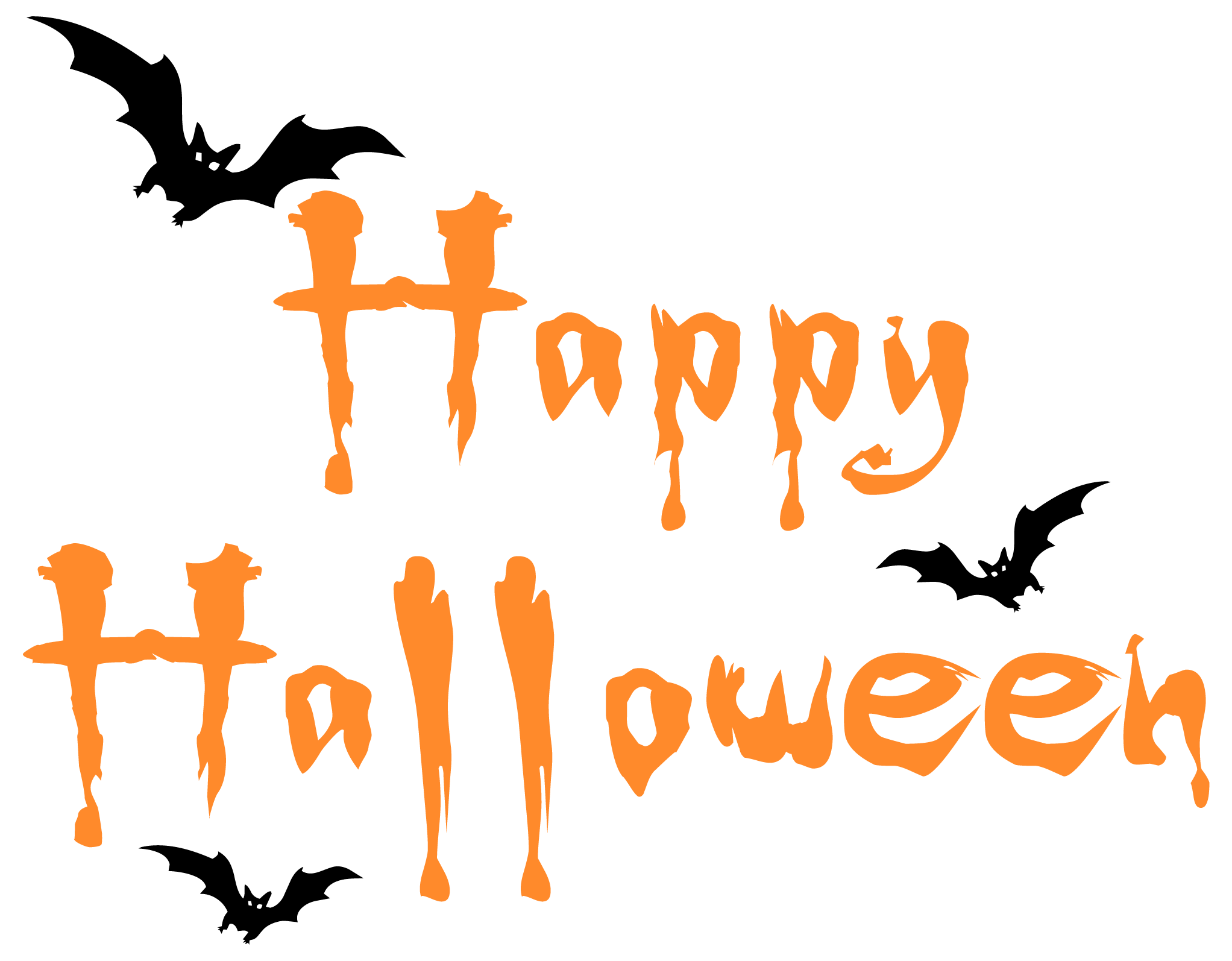 Treating Silhouette Text Halloween Trick Costume Or PNG Image