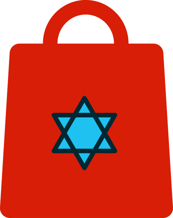 Hanukkah Bag Turquoise Red For Happy Festival PNG Image