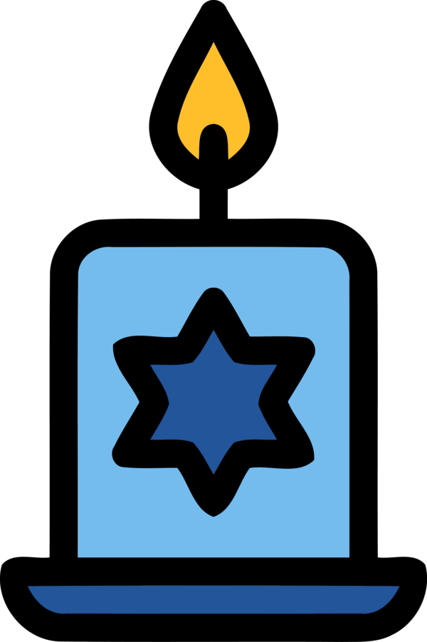 Hanukkah Electric Blue Symbol For Happy Ecards PNG Image
