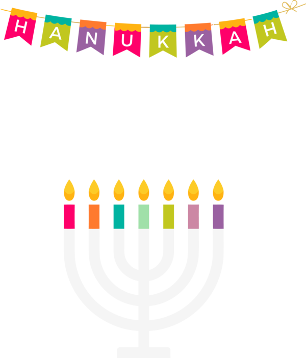 Hanukkah Birthday Candle For Happy Wishes PNG Image