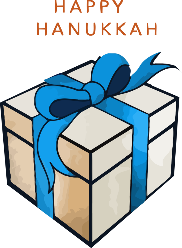 Hanukkah Present Carton Package Delivery For Happy Fireworks PNG Image