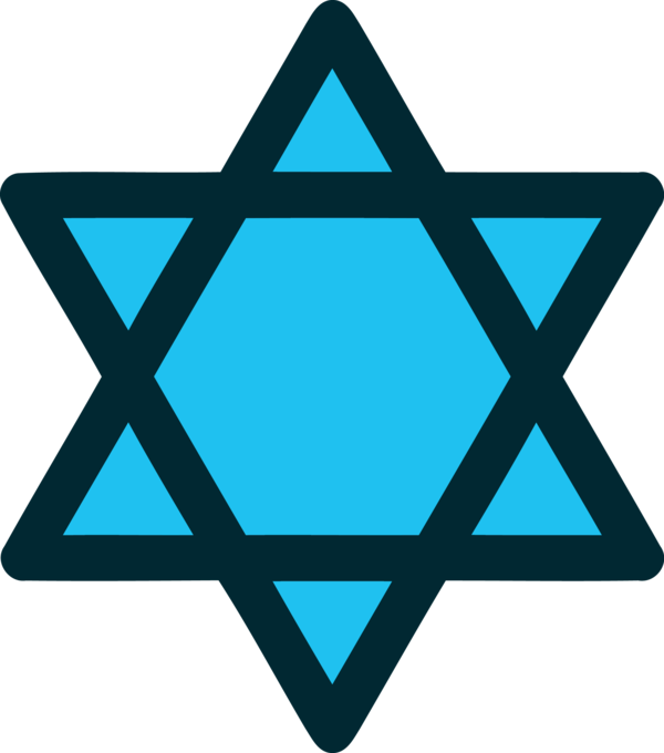 Hanukkah Turquoise Triangle Electric Blue For Happy Lights PNG Image