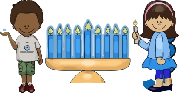 Hanukkah Cartoon Child Sharing For Happy Party Near Me PNG Image