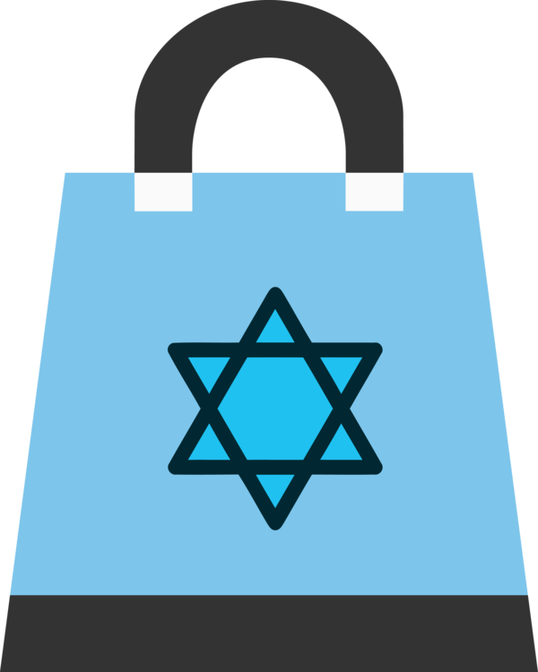 Hanukkah Turquoise Aqua Bag For Happy Celebration PNG Image