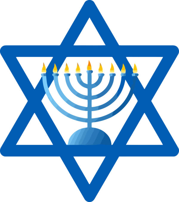 Hanukkah Line Symbol Logo For Happy Games PNG Image