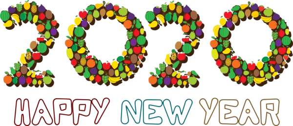 New Year Font For Happy 2020 Party Near Me PNG Image