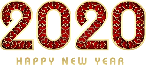 New Year 2020 Font Text For Happy Lyrics PNG Image