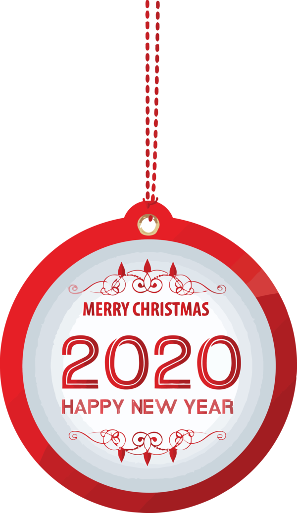 New Year 2020 Holiday Ornament For Happy 2020 PNG Image
