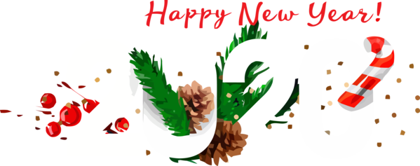 New Year 2020 Leaf Tree Plant For Happy Celebration PNG Image