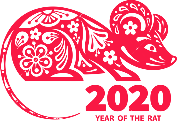 New Year 2020 Line Art Font Coloring Book For Happy Party 2020 PNG Image