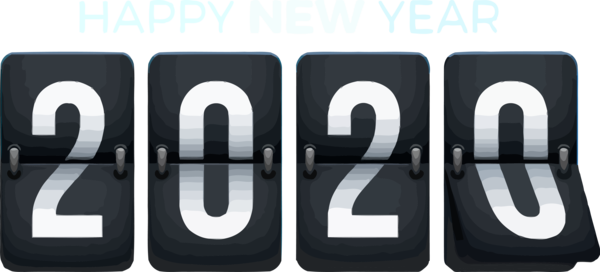 New Year Text Font Vehicle Registration Plate For Happy 2020 Ideas PNG Image