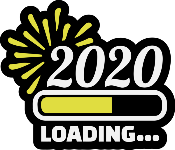 New Year Text Logo Symbol For Happy 2020 Gifts PNG Image