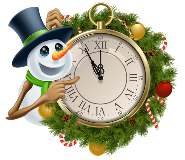 Christmas Clock Wall Interior Design For Ornament Party Near Me PNG Image