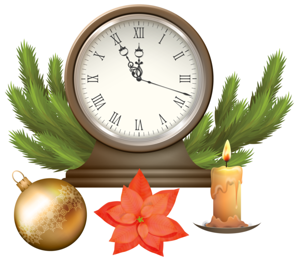 Christmas Clock Public Holiday Ornament Wall For Events Near Me PNG Image