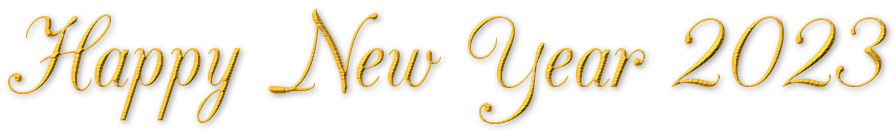 Happy New Year 2023 Text Free PNG HD Transparent PNG Image