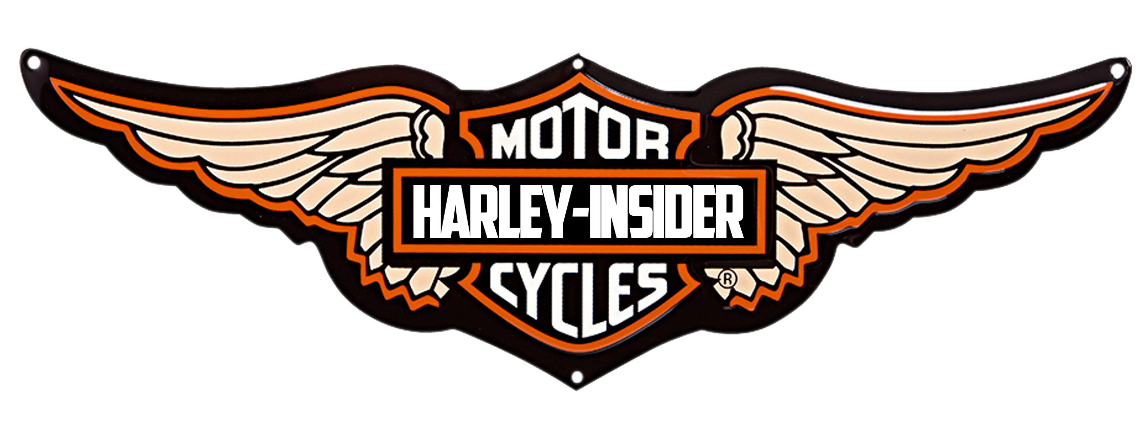 Harley Davidson Logo Wings Png PNG Image