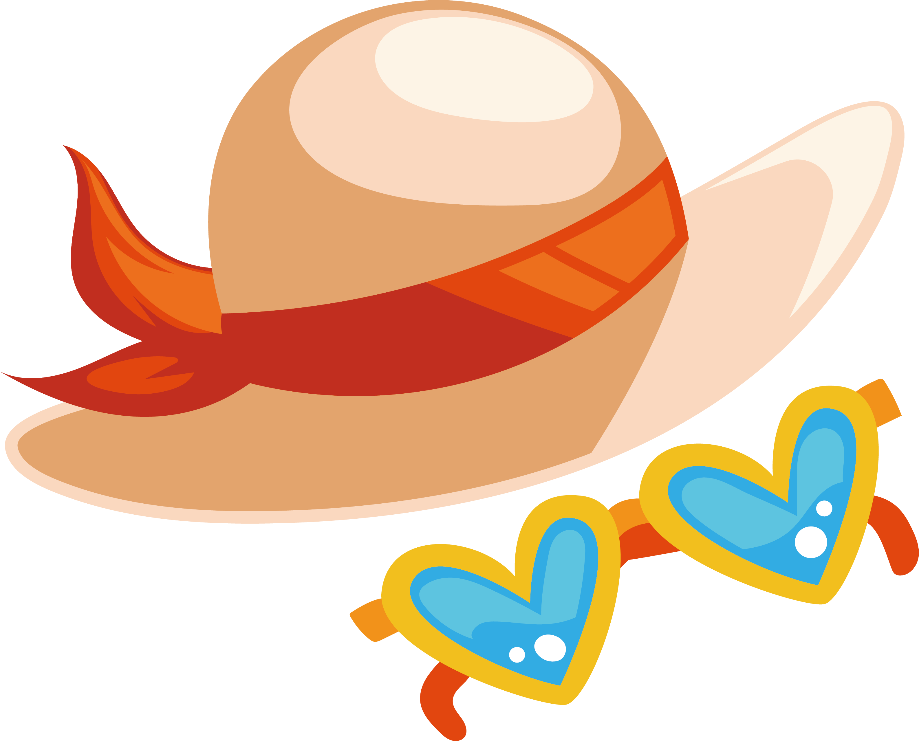 Hat Vector Beach Free Clipart HD PNG Image