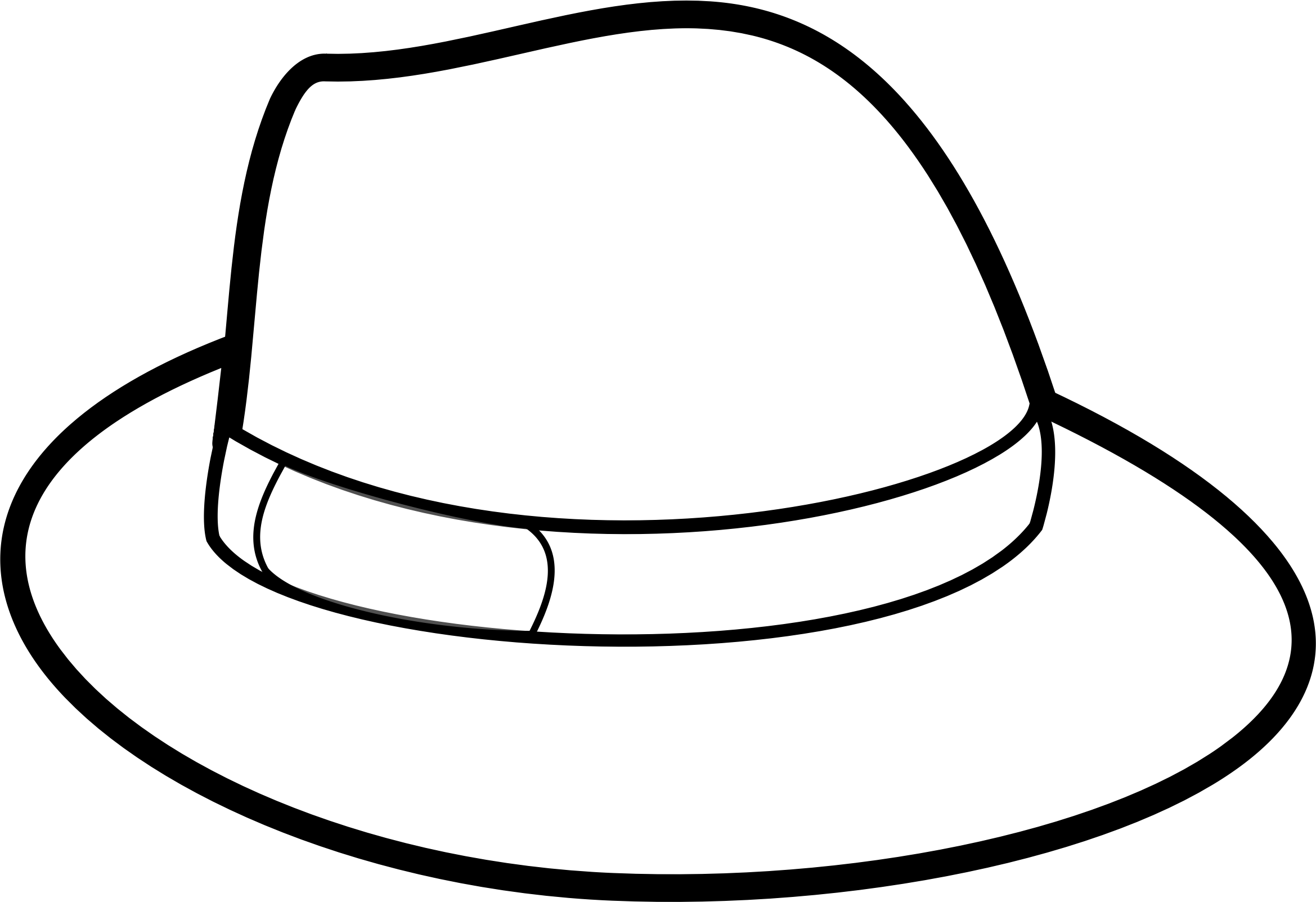 White Vector Hat Free Download Image PNG Image