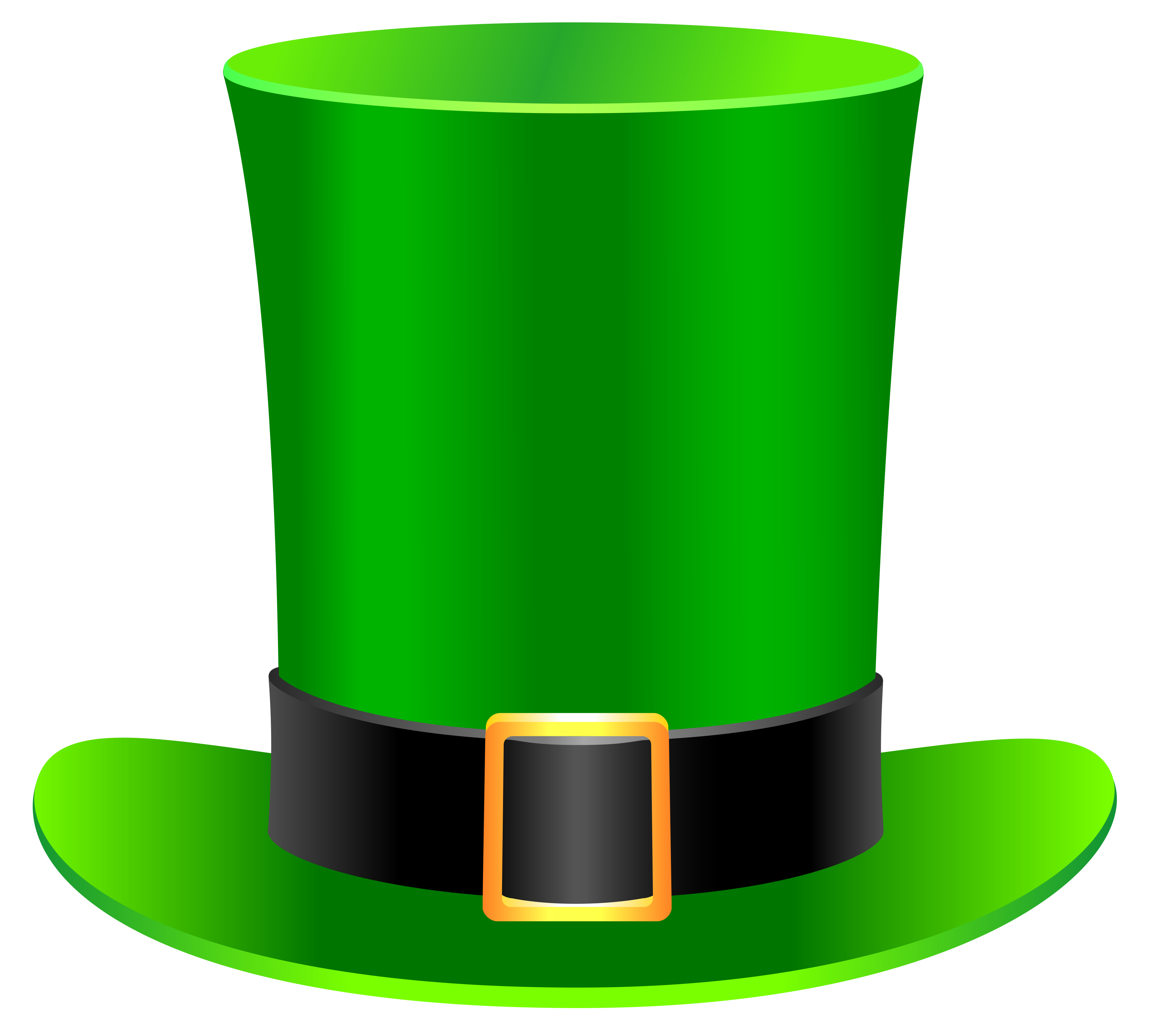 Cylinder Patrick Flowerpot Saint Leprechaun Hat Day PNG Image