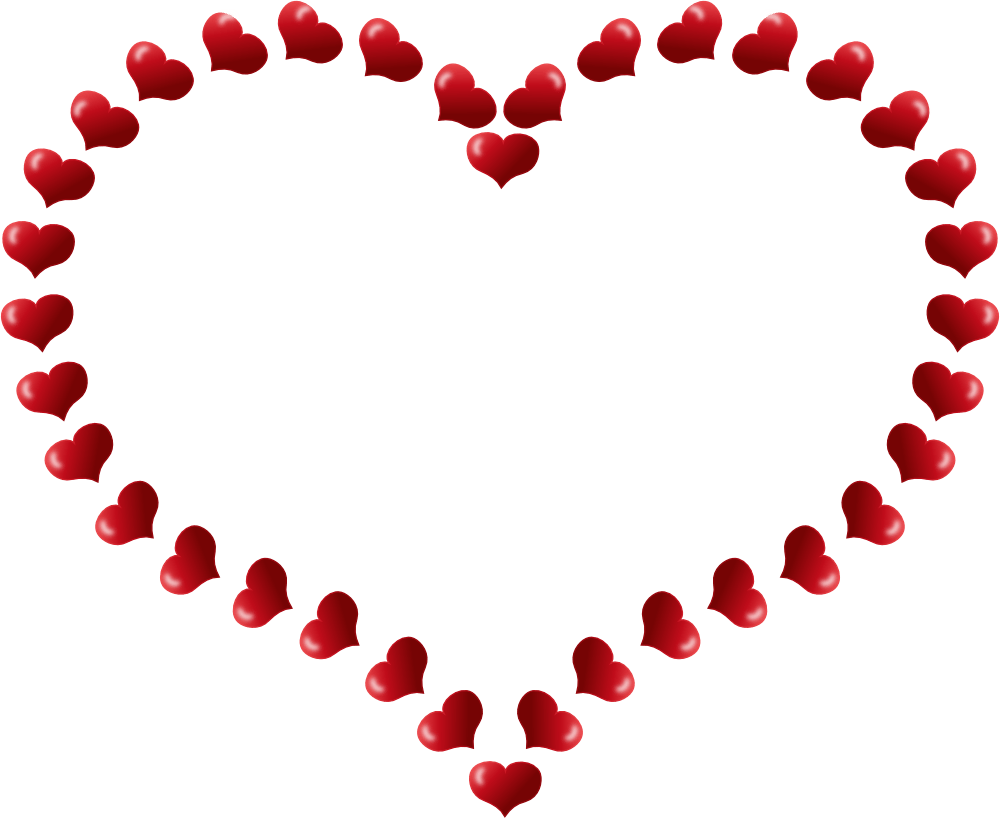 Heart Valentines Border Day Free Download PNG HQ PNG Image