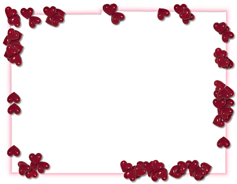Heart Valentines Border Day HQ Image Free PNG Image