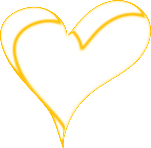 Heart Vector Gold Free Clipart HD PNG Image