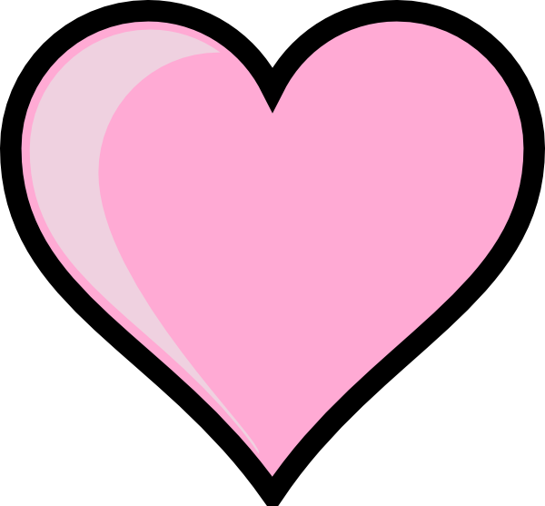 Pink Heart Transparent Background PNG Image