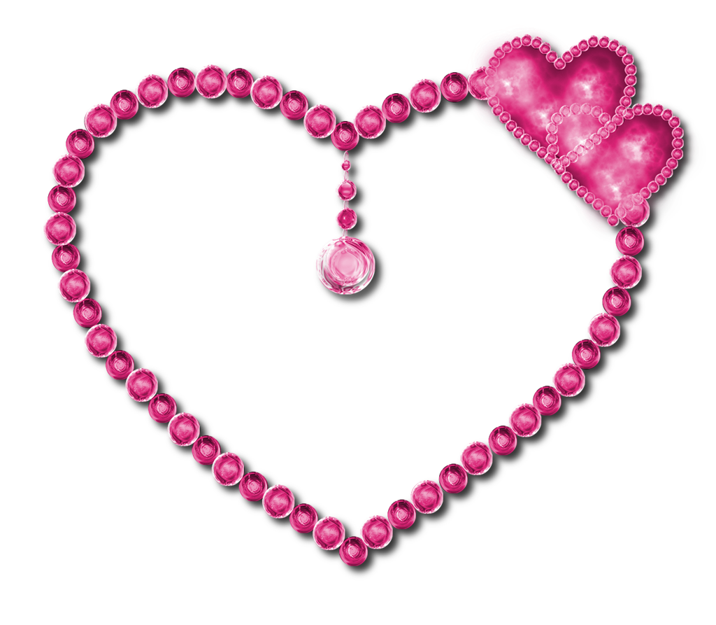 Pink Diamond Heart PNG Image