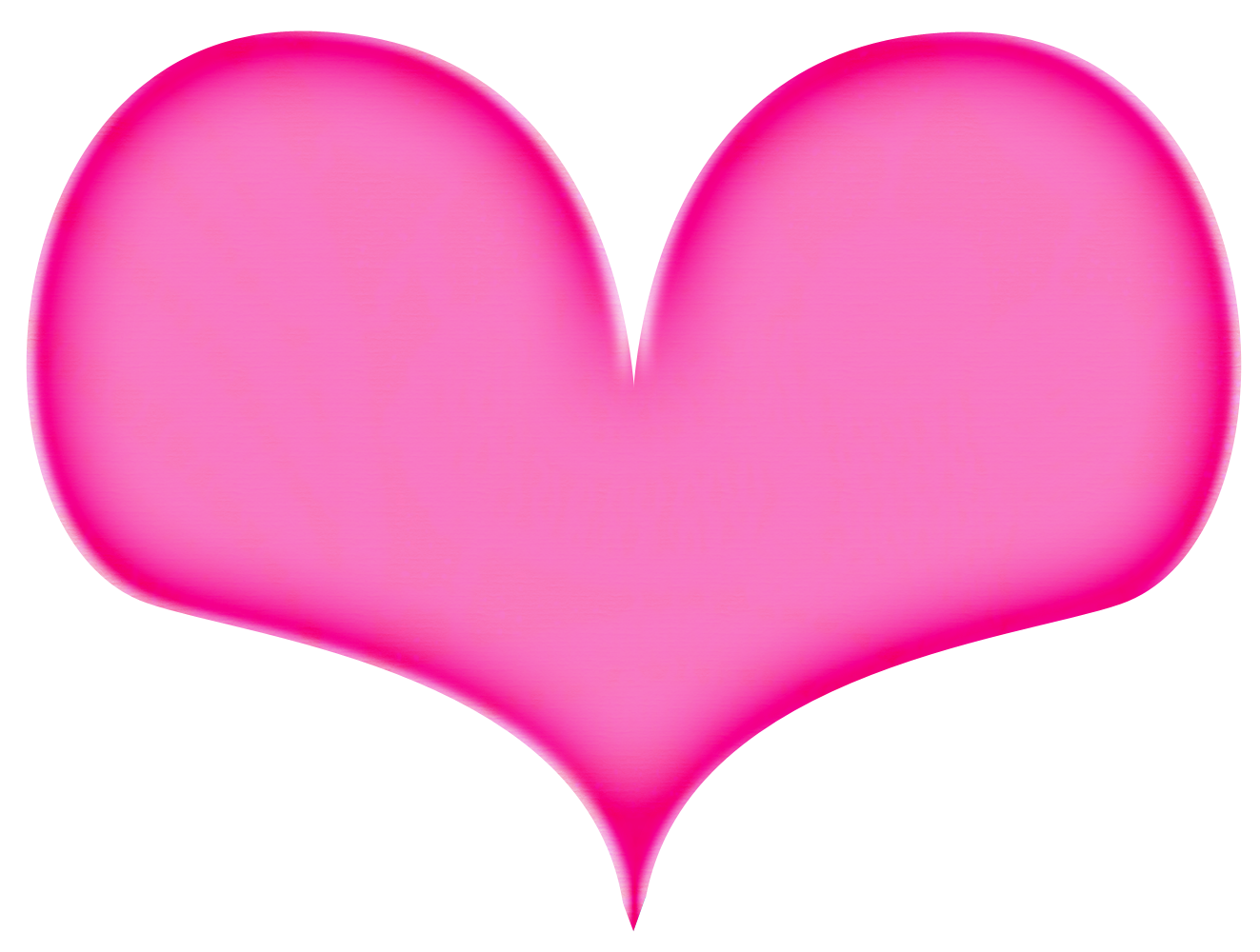 Hot Pink Heart File PNG Image