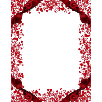 Picture Frame Wallpaper Flower Red Free Transparent Image HQ