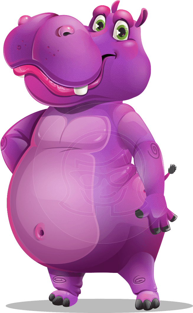 Hippo Vector Free HD Image Transparent PNG Image